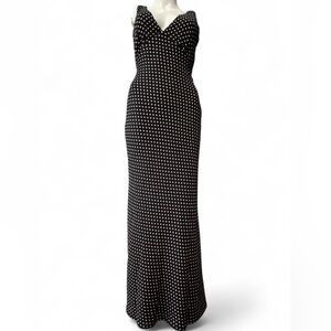 Princess Polly Black and White Polka Dot Maxi Dress